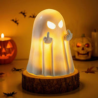Middle Light Up Ghost Figurine,5.1"