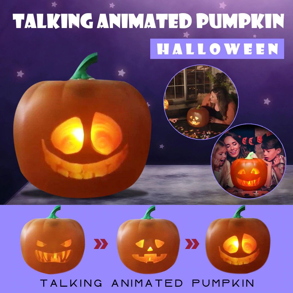 Jabberin' Jack Talking Animated Pumpkin